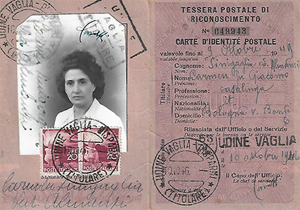 ID card Sinigaglia 1946-1